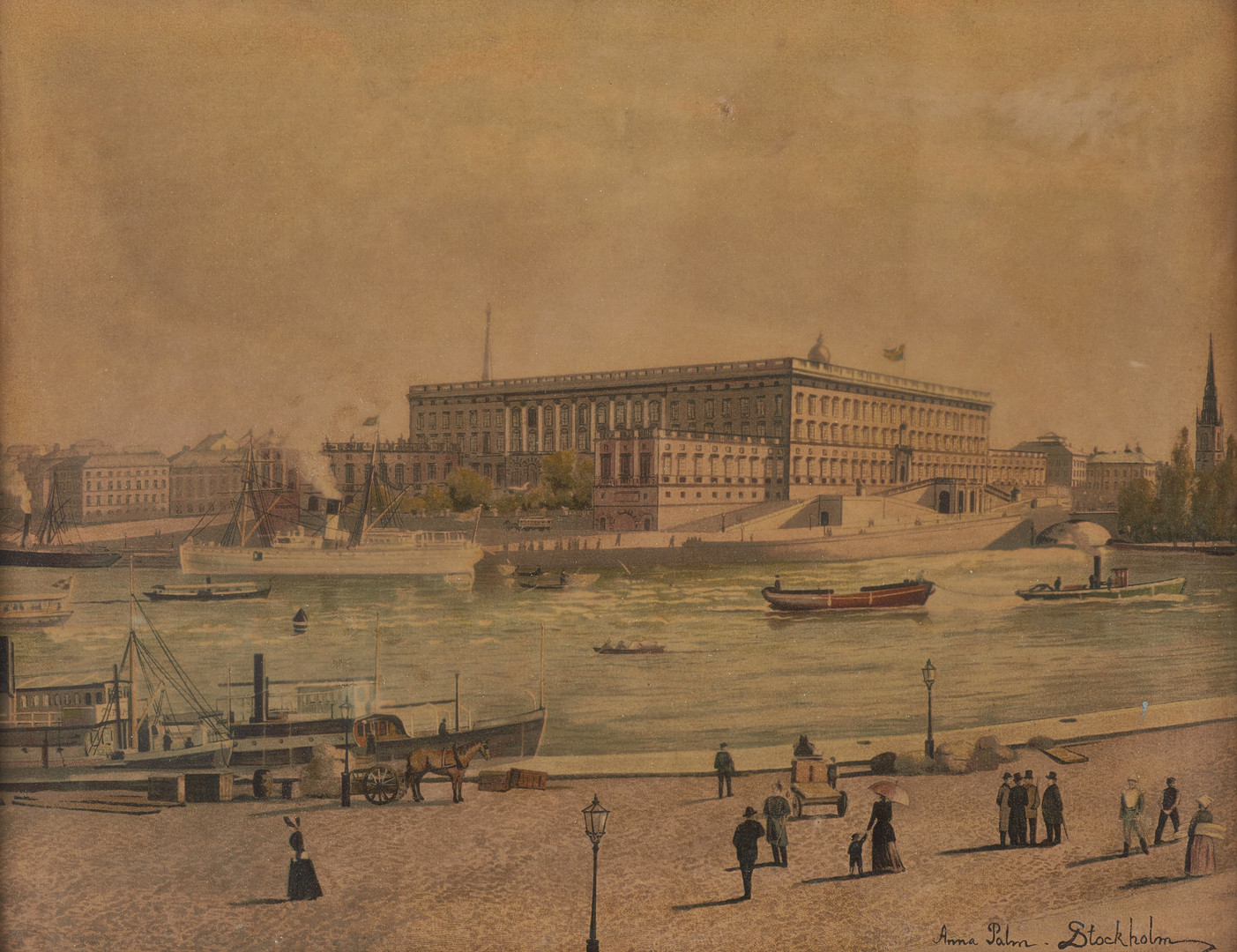 ANNA PALM DE ROSA (SVERIGE, 1859–1924.). EFTER. Stockholm, tidigt 1900-tal, grafiskt blad.