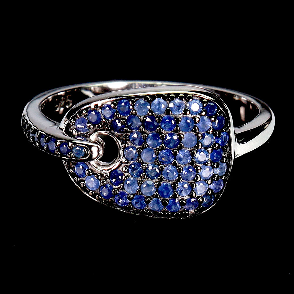 SAPPHIRE SILVER RING.