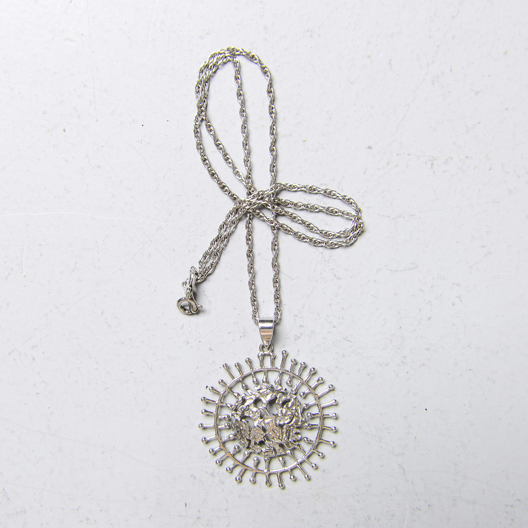 TAPIO WIRKKALA. Halsband, silver, "Full Moon, Kultakeskus Oy, Finland.