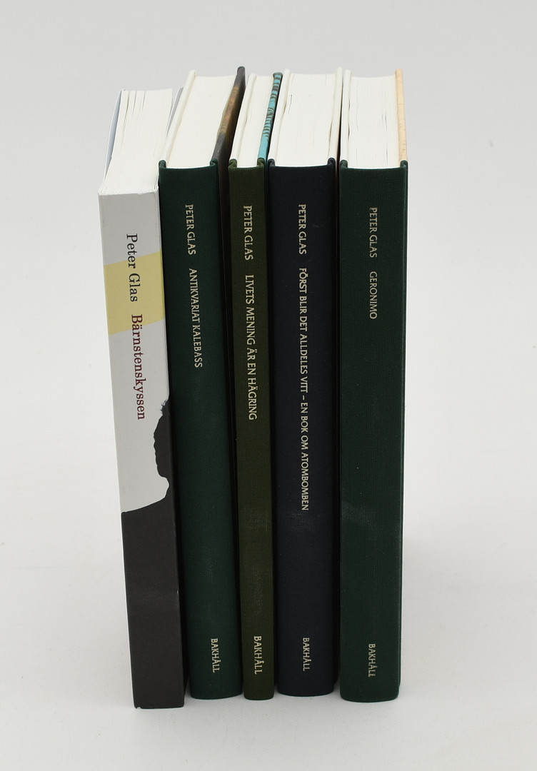 Skönlitteratur. Peter Glas. 5 volymer.