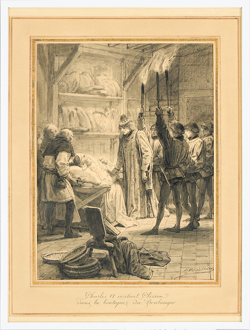 DIOGENE MAILLART. "Charles VI visitant Clisson..."".