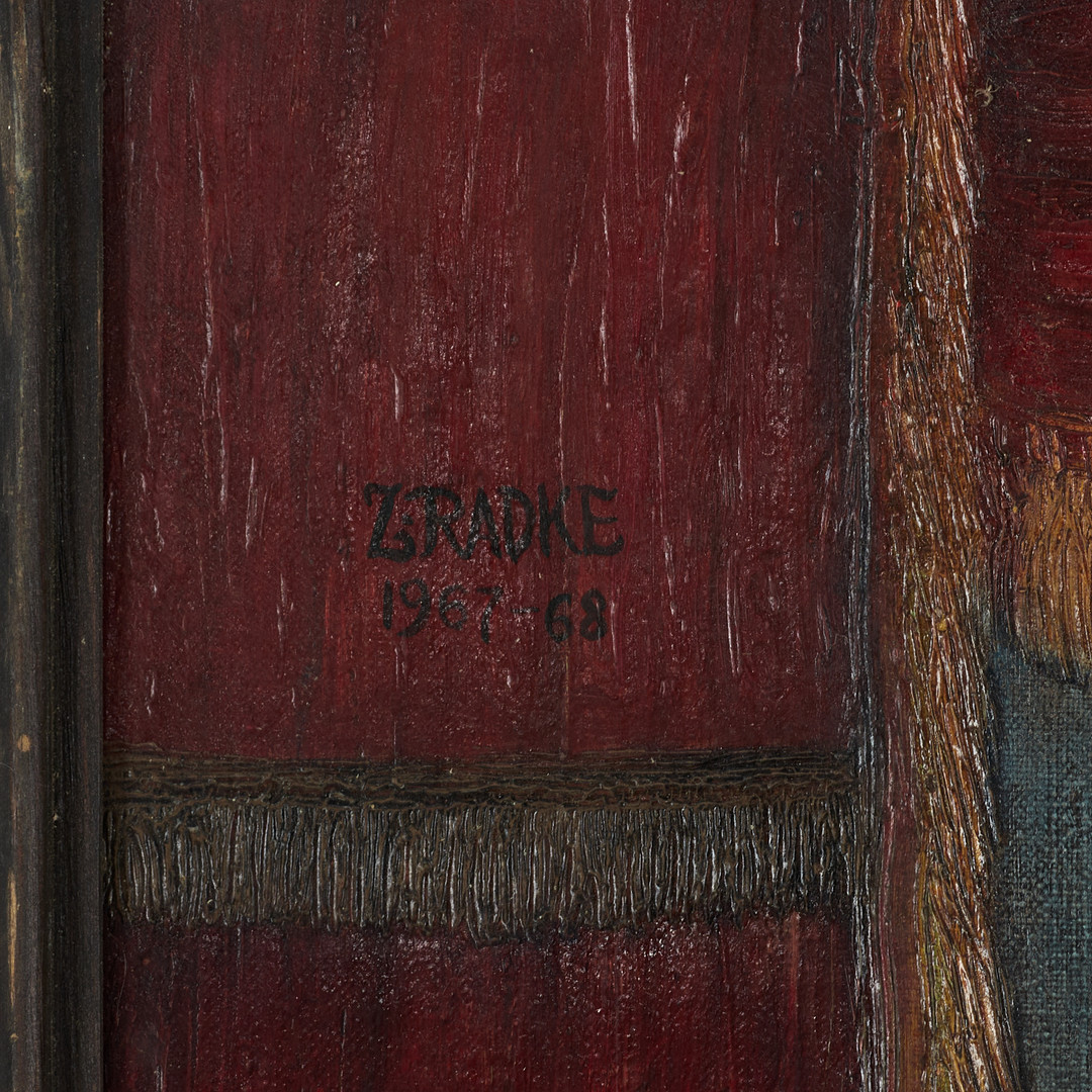 ZENON RADKE (POLEN, 1921-1985). "Szczęście", signerad, daterad 1967-68, olja på duk.