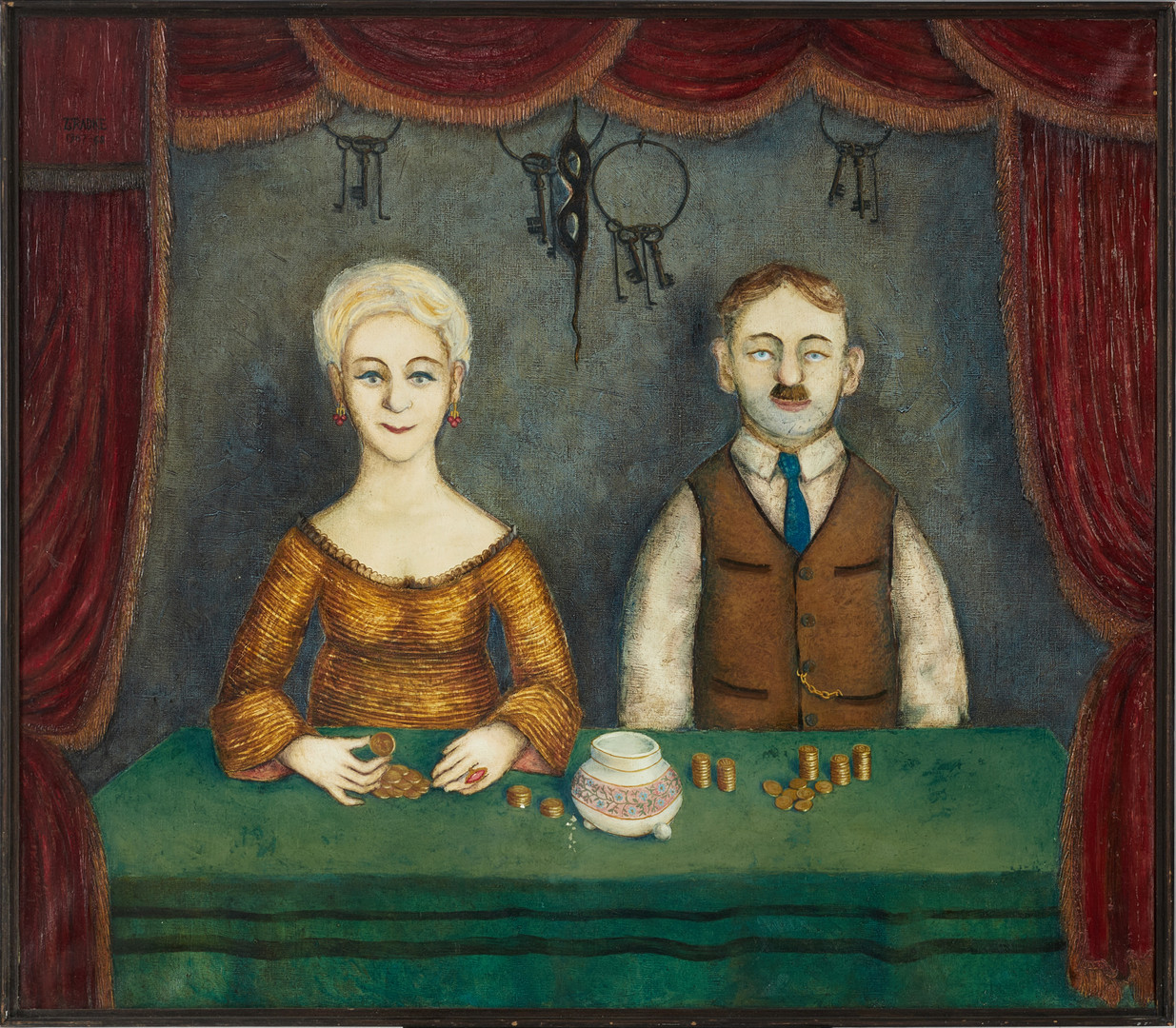 ZENON RADKE (POLEN, 1921-1985). "Szczęście", signerad, daterad 1967-68, olja på duk.