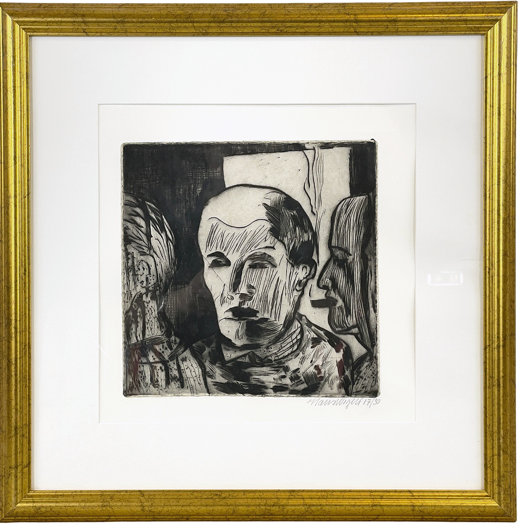 HANS WIGERT. Etsning, figurscen, signerad samt numrerad 17/30.