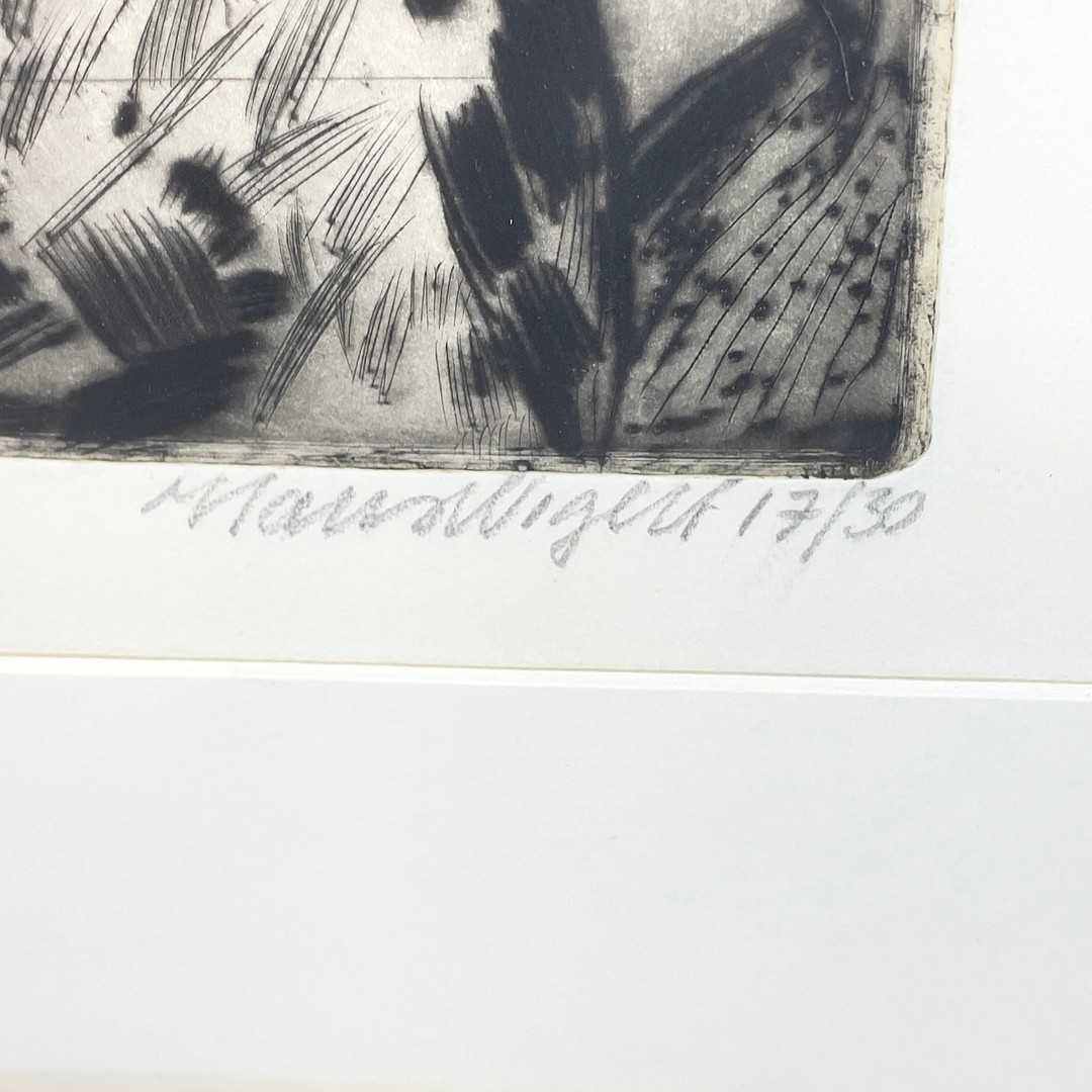 HANS WIGERT. Etsning, figurscen, signerad samt numrerad 17/30.