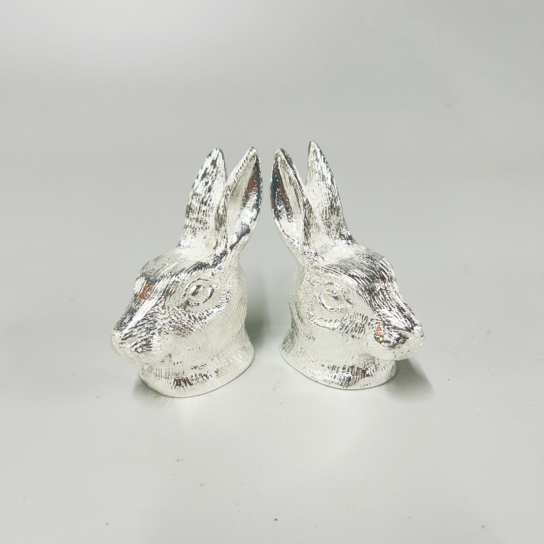 HARE SALT & PEPPER SHAKERS.