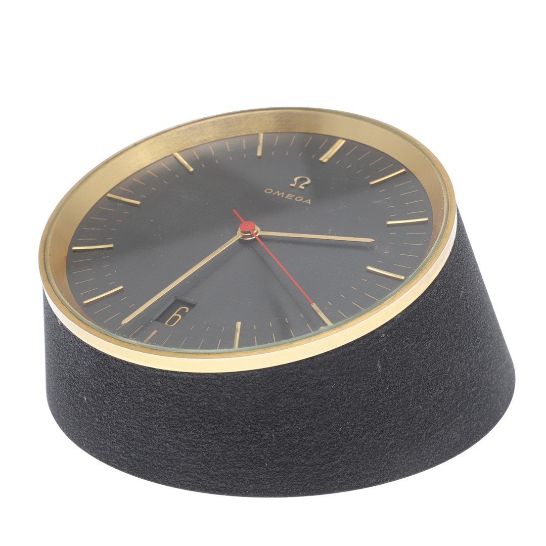 1960's OMEGA TRUNCATED TABLE CLOCK.