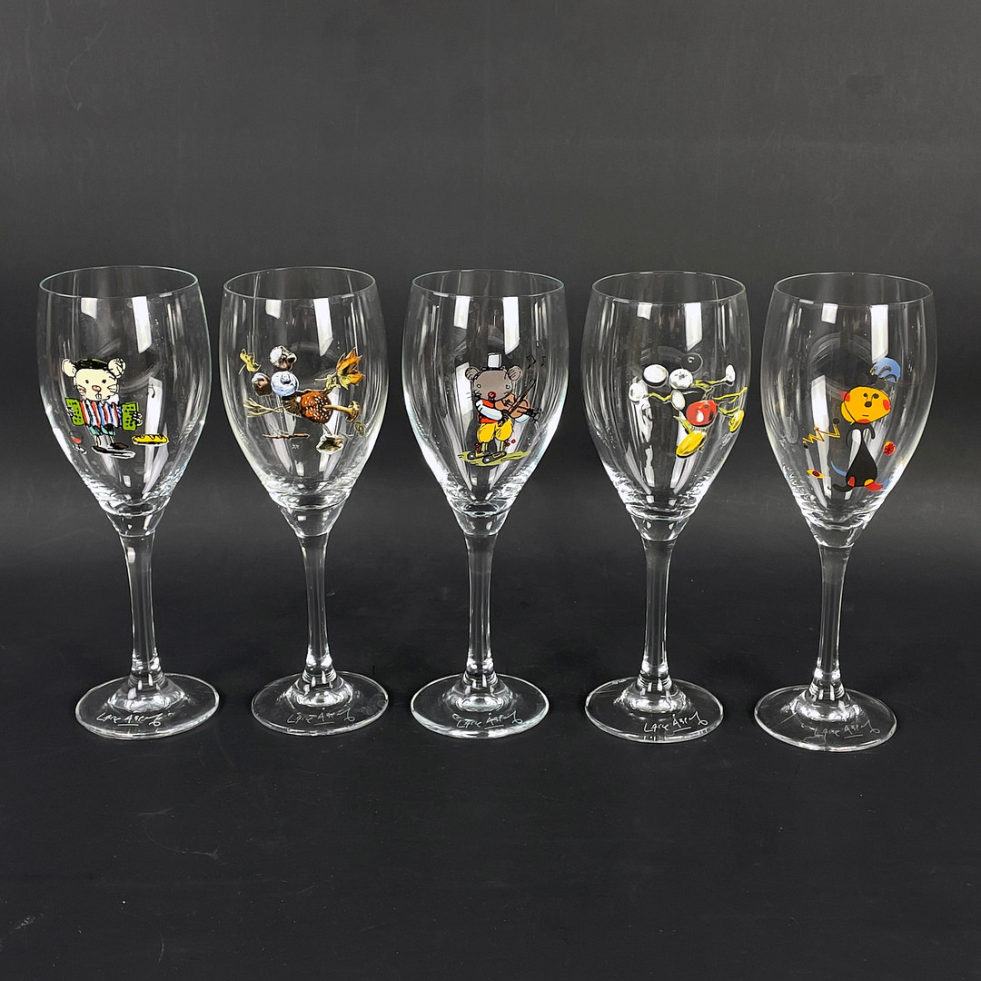 PARTI GLAS, 17 delar, bl a Schott Zwiesel och Lasse Åberg.