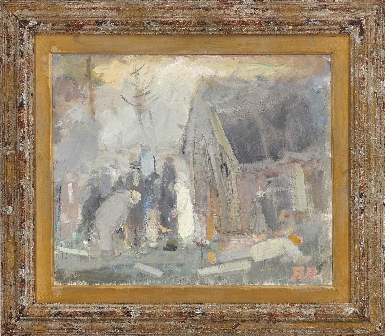 RAGNAR PERSON (1905-1993). "Brudparet", monogramsignerad RP, olja på duk.