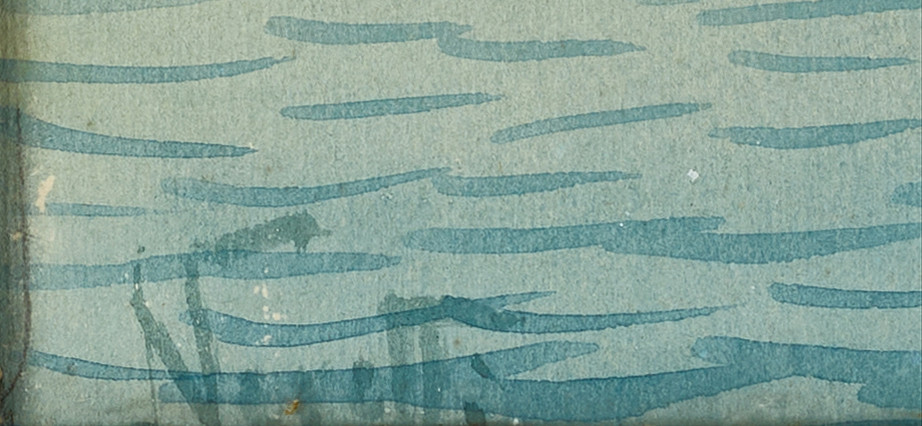 OIDENTIFIERAD KONSTNÄR (1800/1900-tal). Venedig, signerad, akvarell på papper.