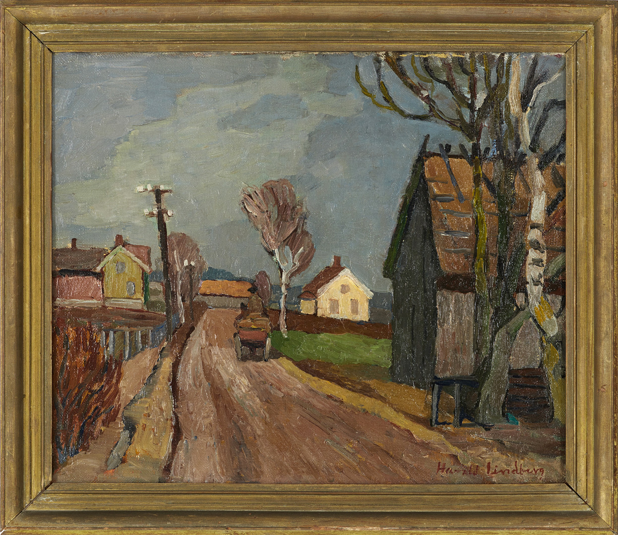 HARALD LINDBERG (1901-1976), "Västgöta vår", signerad Harald Lindberg.