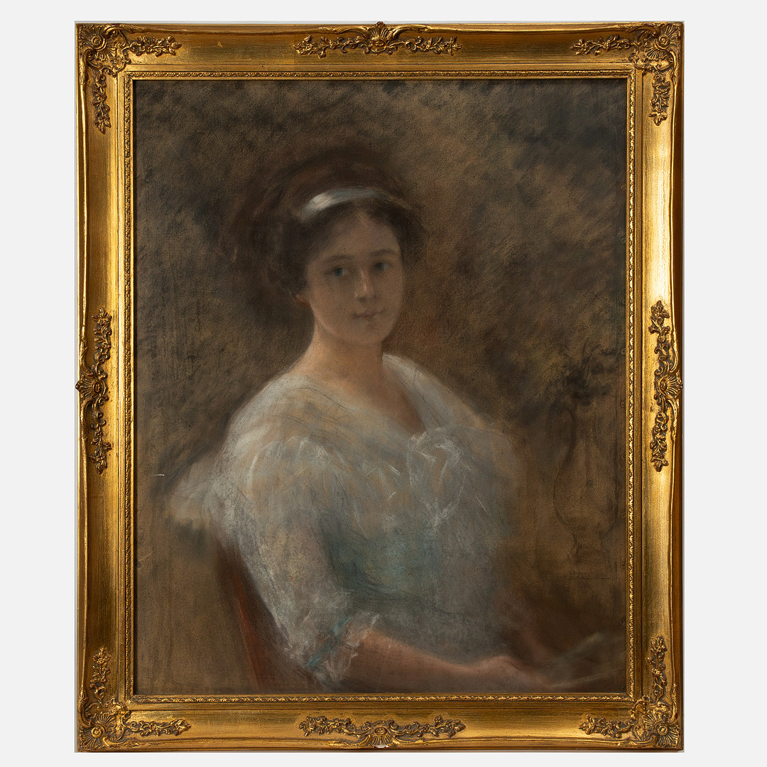 PIERRE CARRIER-BELLEUSE. Porträtt av en ung kvinna.