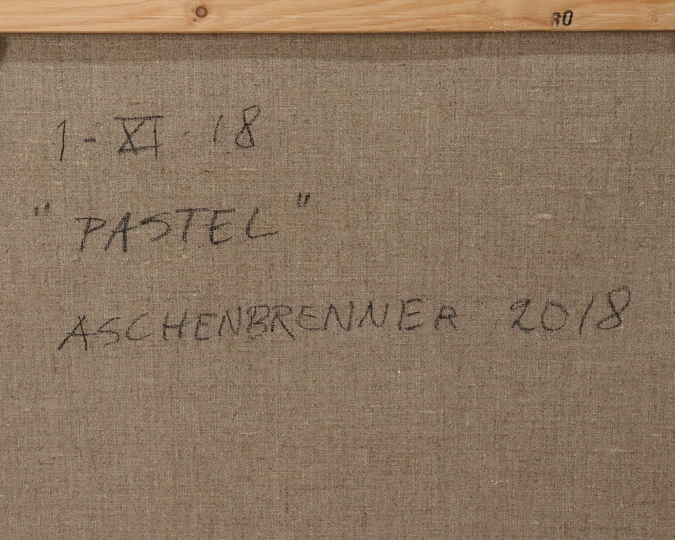 LENNART ASCHENBRENNER. olja på duk, 1-XI-18 "Pastel".