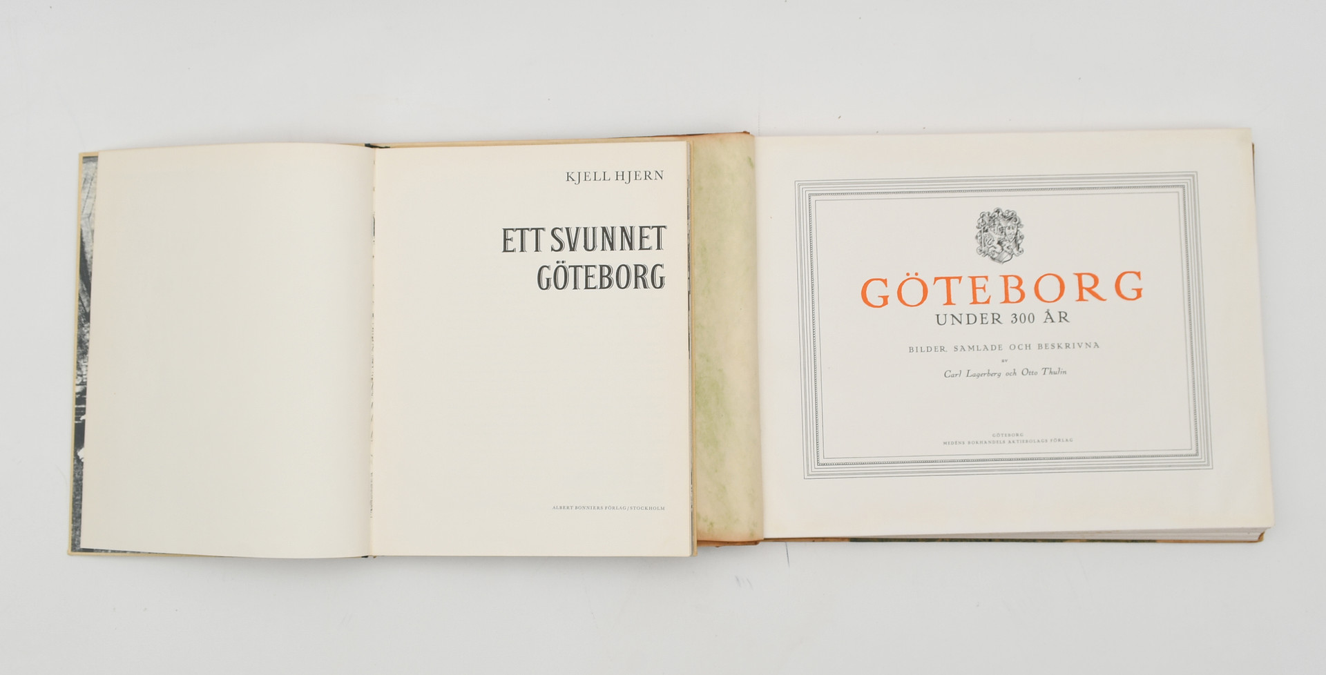 Böcker om Göteborg. Ett perspektiv, ett svunnet Göteborg. 8 volymer.