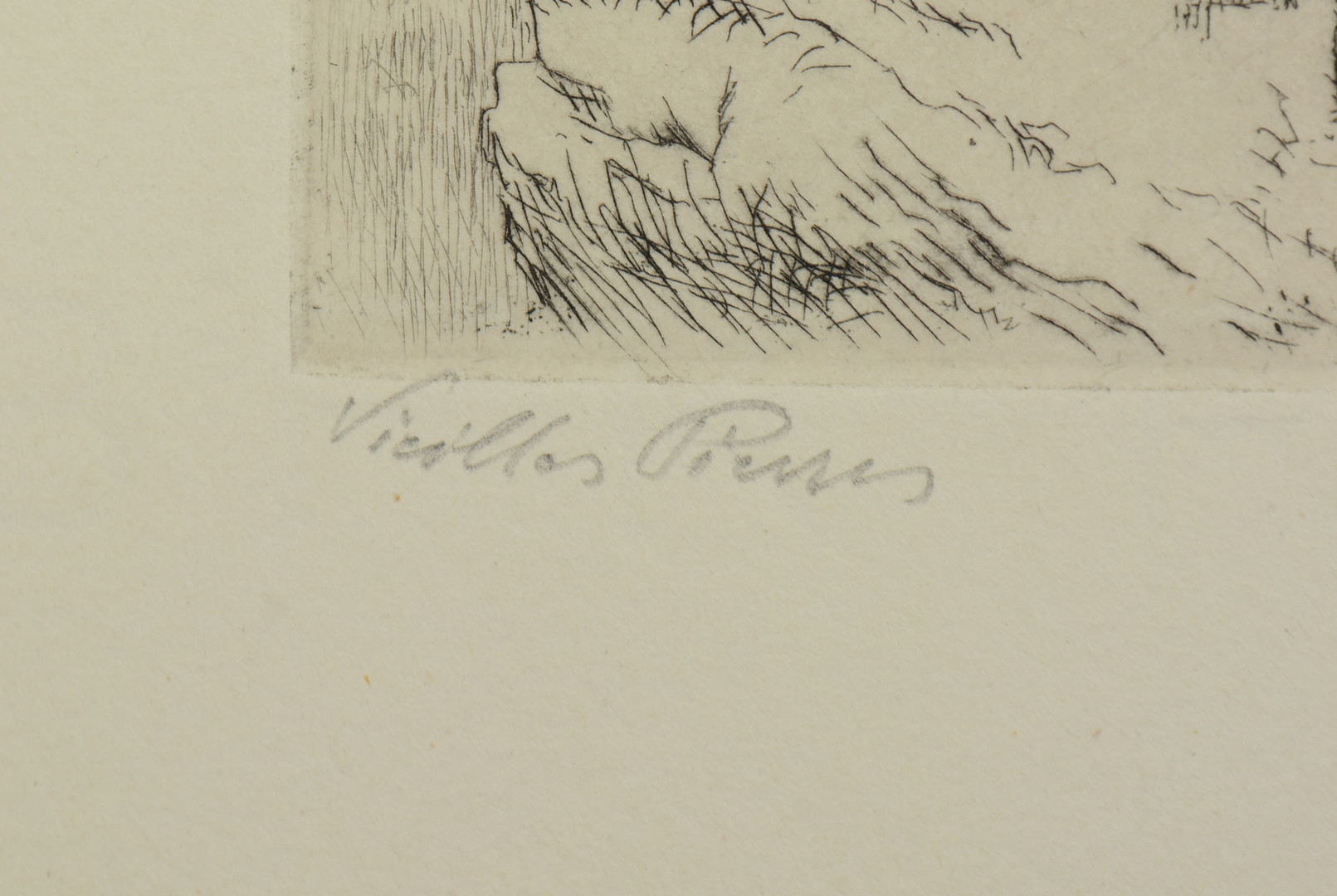 MAURICE ACHENER. 2 st etsningar. Julhälsning med etsning.1961 Vielle pierres + St Sernin les Pins. numrerad 12/30.
