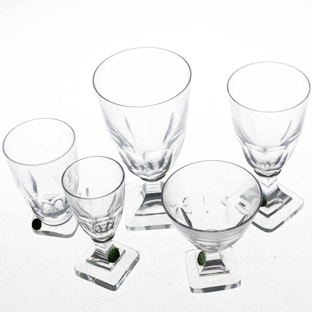 GLASSERVIS, 28 delar, Fabriks- & Handelslagret, Kosta, F- & H.L, Kosta.