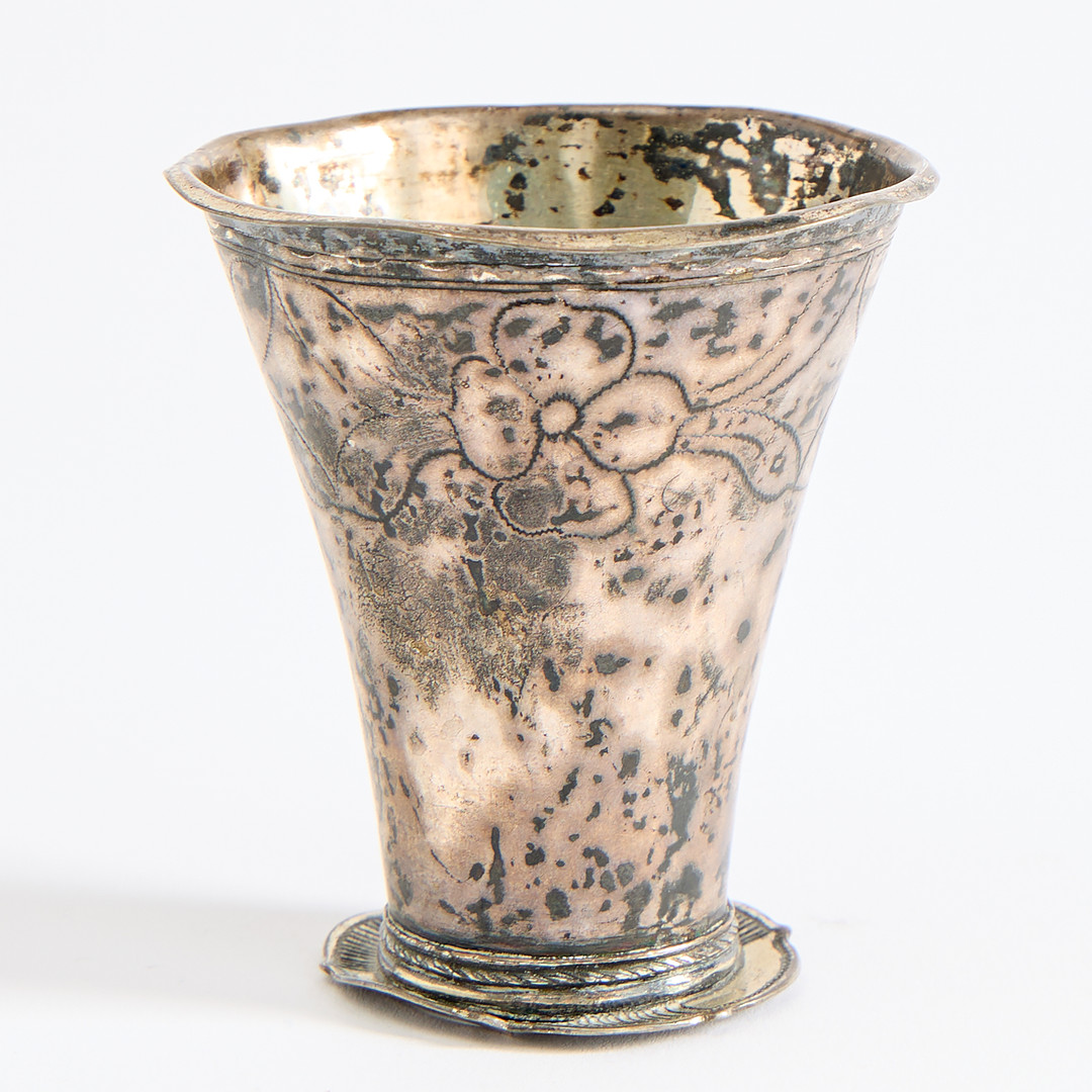 OIDENTIFIERAD MÄSTARE, bägare, silver, stämplad 1794.