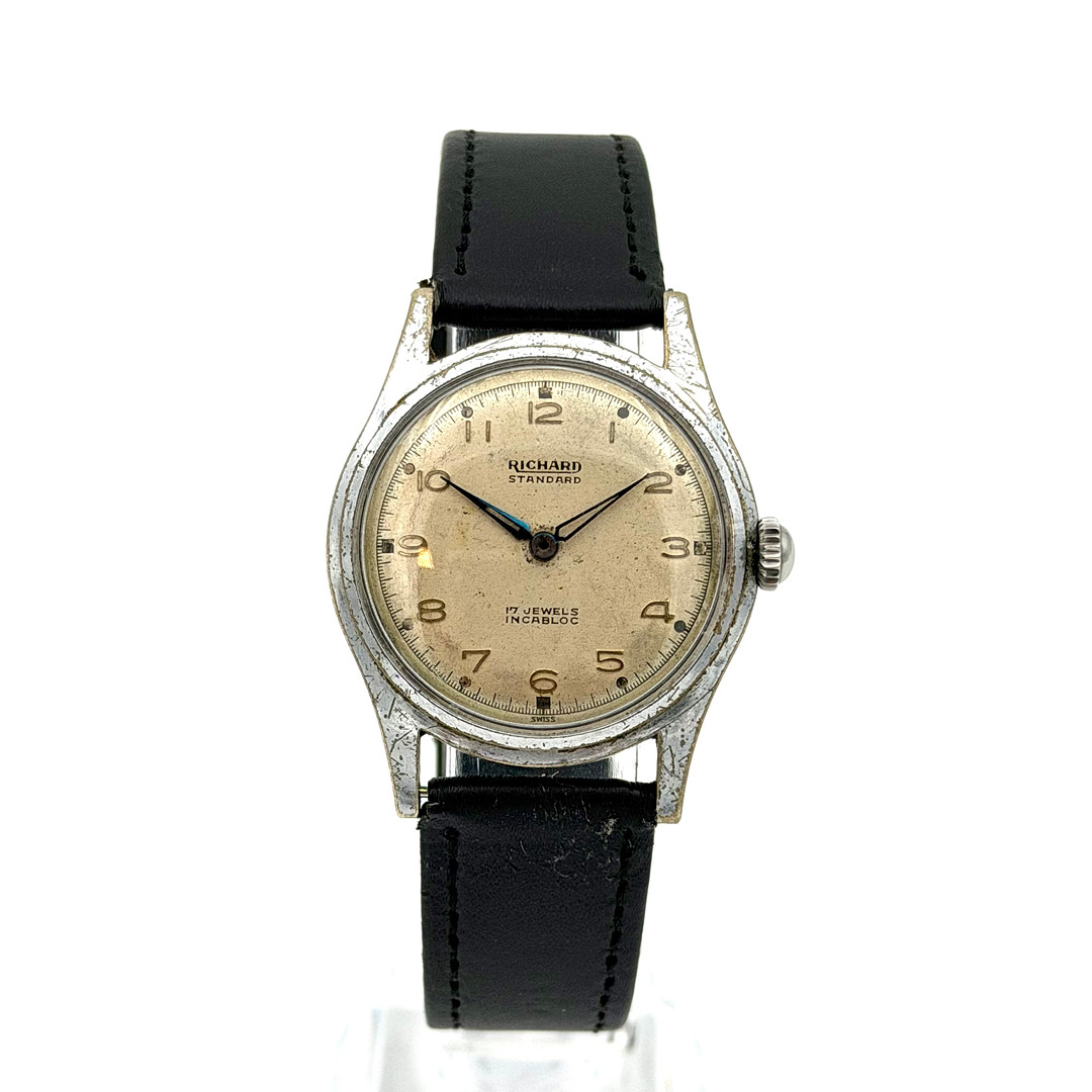 RICHARD STANDARD, armbandsur, 1950-tal, manuell, stål.