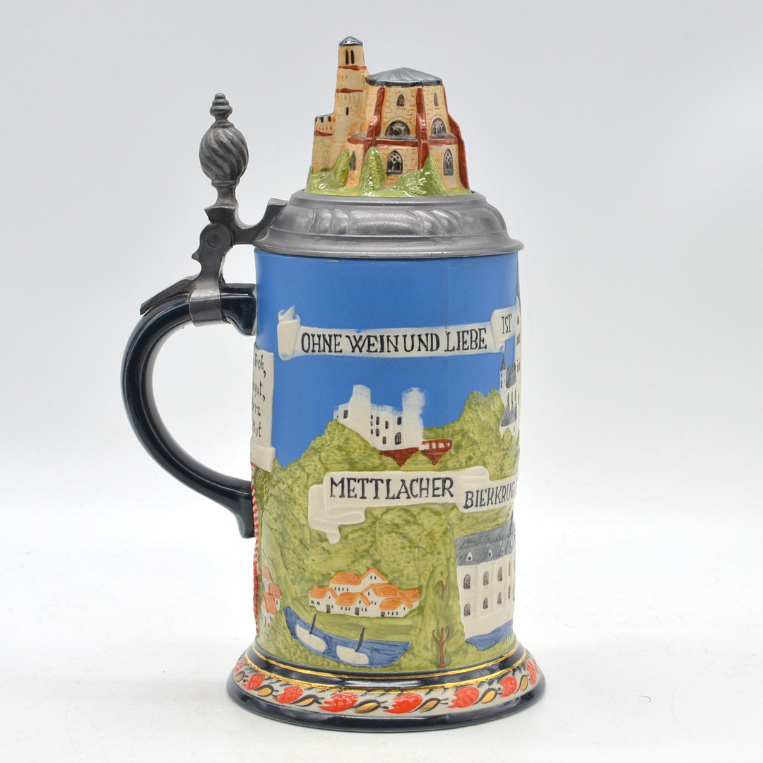 VILLEROY & BOCH METTLACH, BIERKRUG, STEINZEUG UND ZINN, LIMITIERTE EDITION, 2762/ 3000, 1976/1.