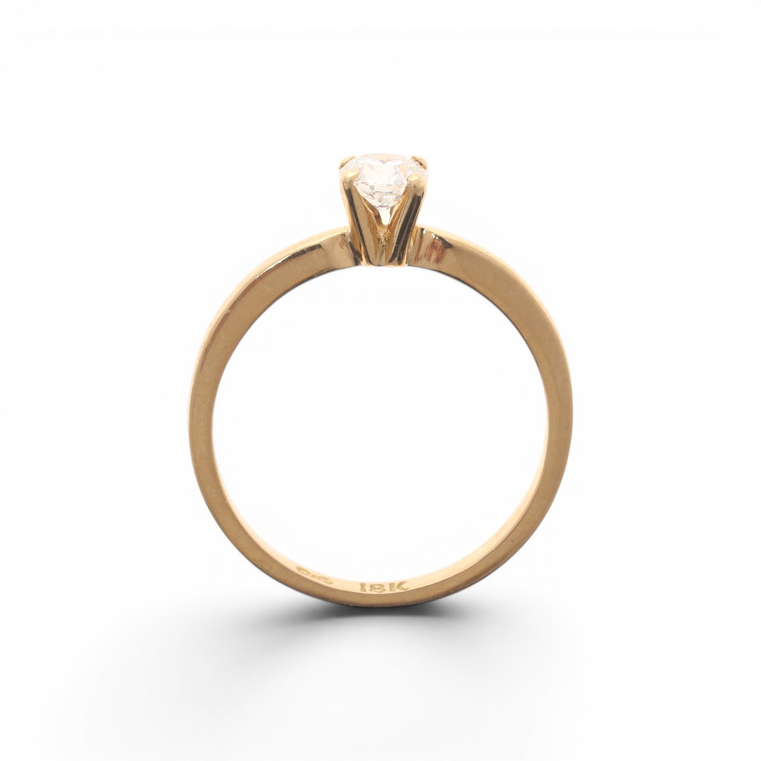 Solitaire ring with GIA certificate.
