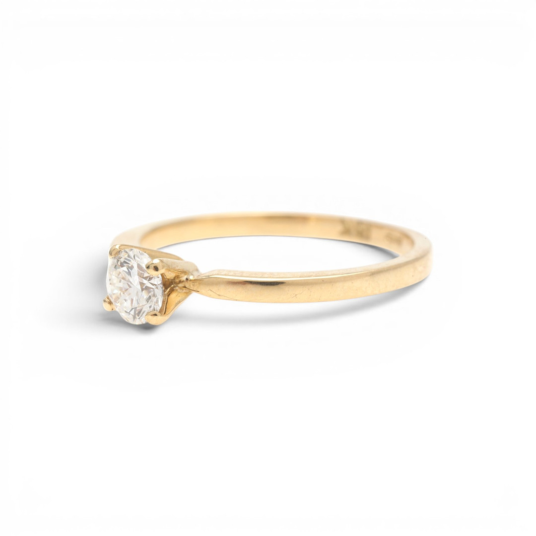Solitaire ring with GIA certificate.