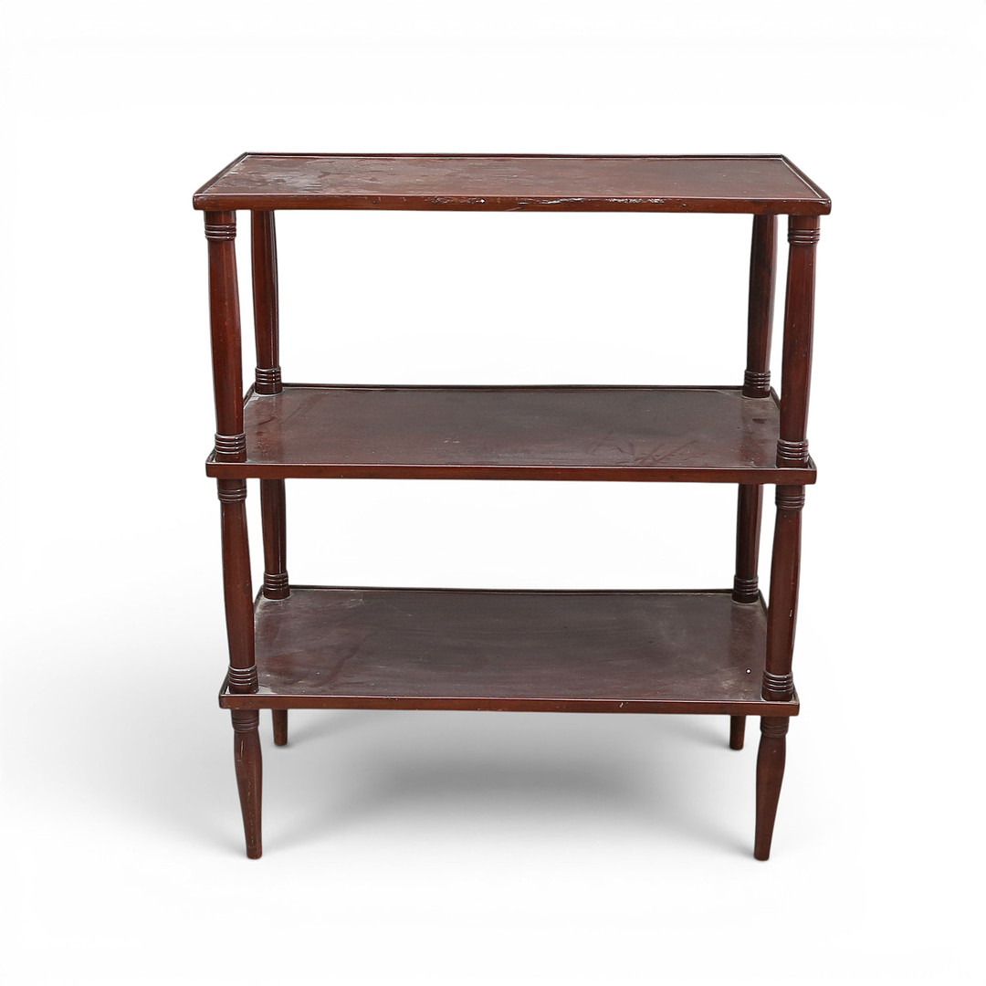 Victorian mahogany dumbwaiter table, late 19th-early 20th Century.