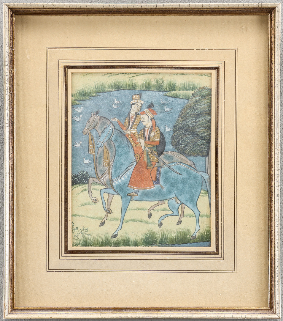 MINIATYRMÅLNING, gouache, persien, 1900-tal.