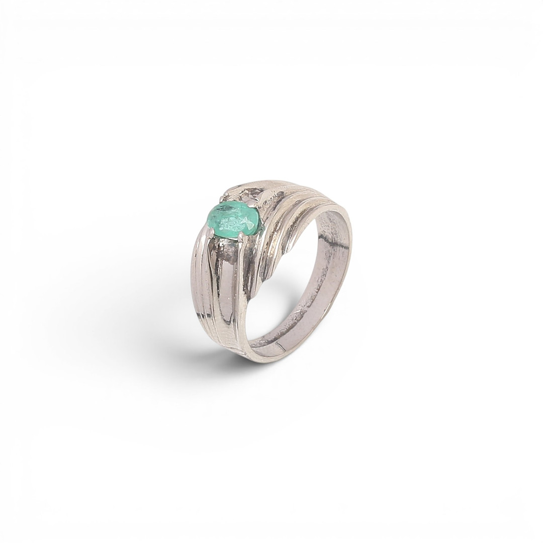 Emerald ring.