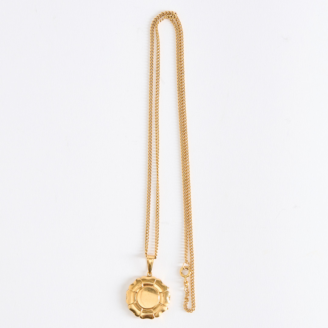 KEDJA MED BERLOCK, guld 18K.