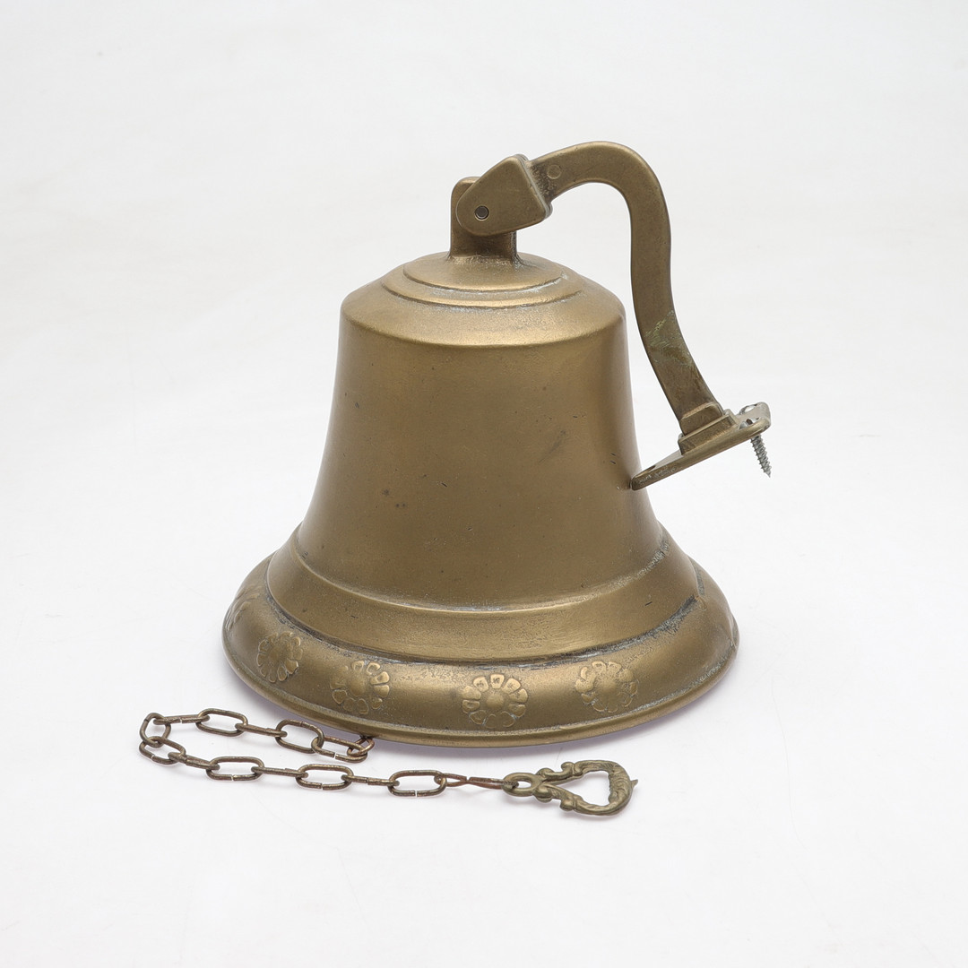 VÄLLINGKLOCKA, gulmetall, 1900-tal.