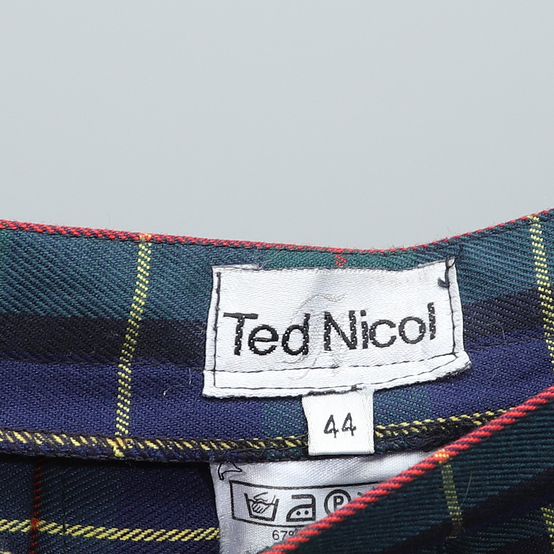 KJOLAR, 2 st, tartanmönster, b.la. Ted Nicol, 1980-tal.