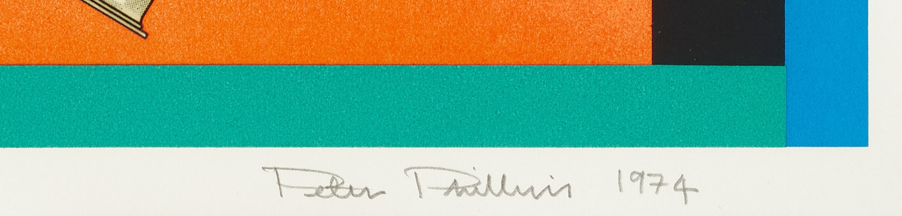 PETER PHILLIPS (England, 1939-2025), "Bird and Machine", 1974, signerad och daterad, 59/100, screenprint.