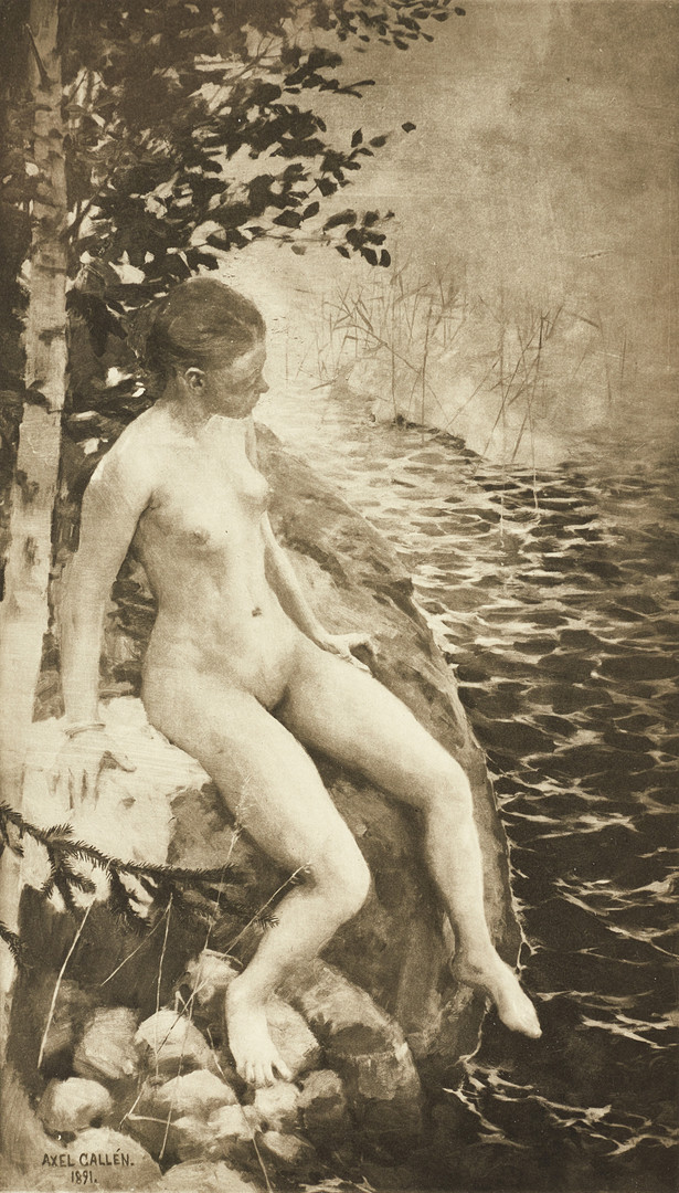 AKSELI GALLEN-KALLELA (Finland, 1907-1931), efter, "Aino legenden". 1914, heliogravyr.