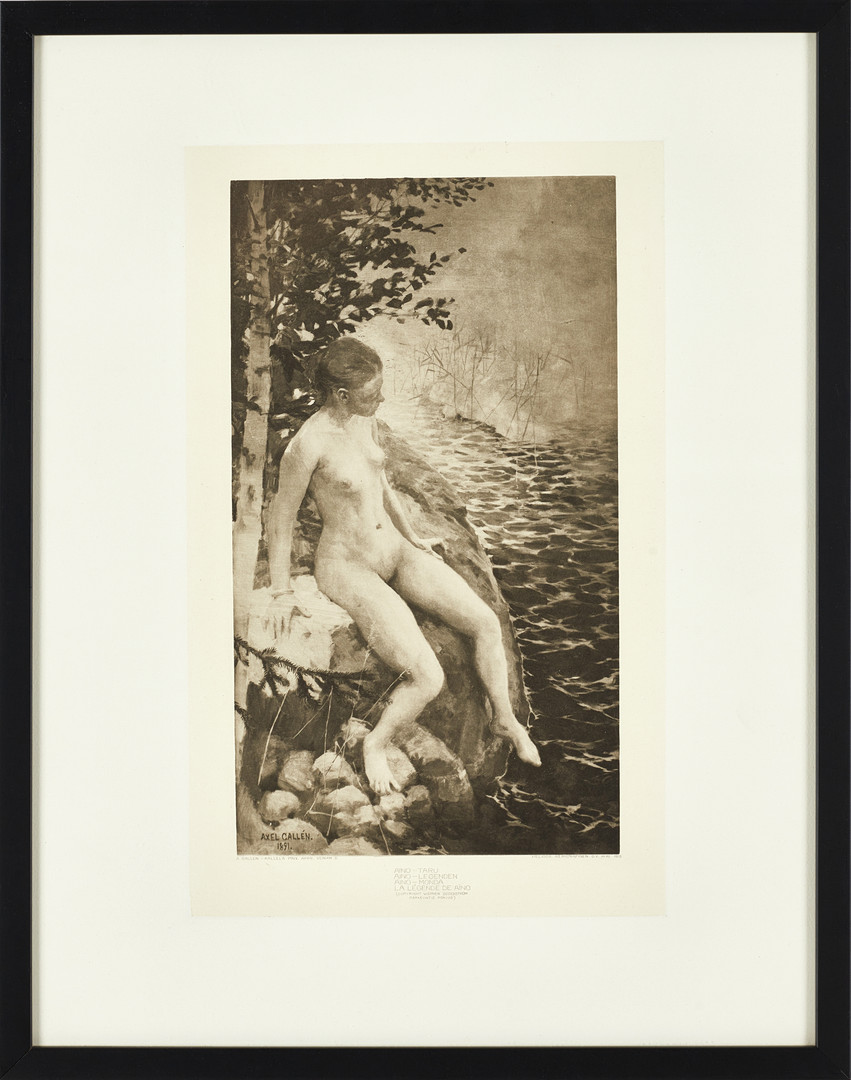 AKSELI GALLEN-KALLELA (Finland, 1907-1931), efter, "Aino legenden". 1914, heliogravyr.