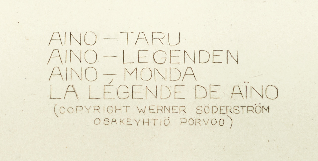 AKSELI GALLEN-KALLELA (Finland, 1907-1931), efter, "Aino legenden". 1914, heliogravyr.