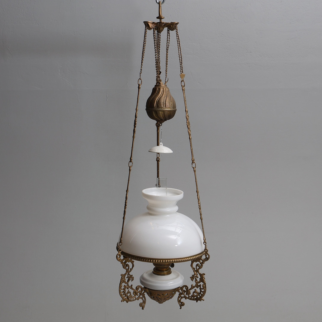 Hänglampa / hisslampa, tidigt 1900-tal.