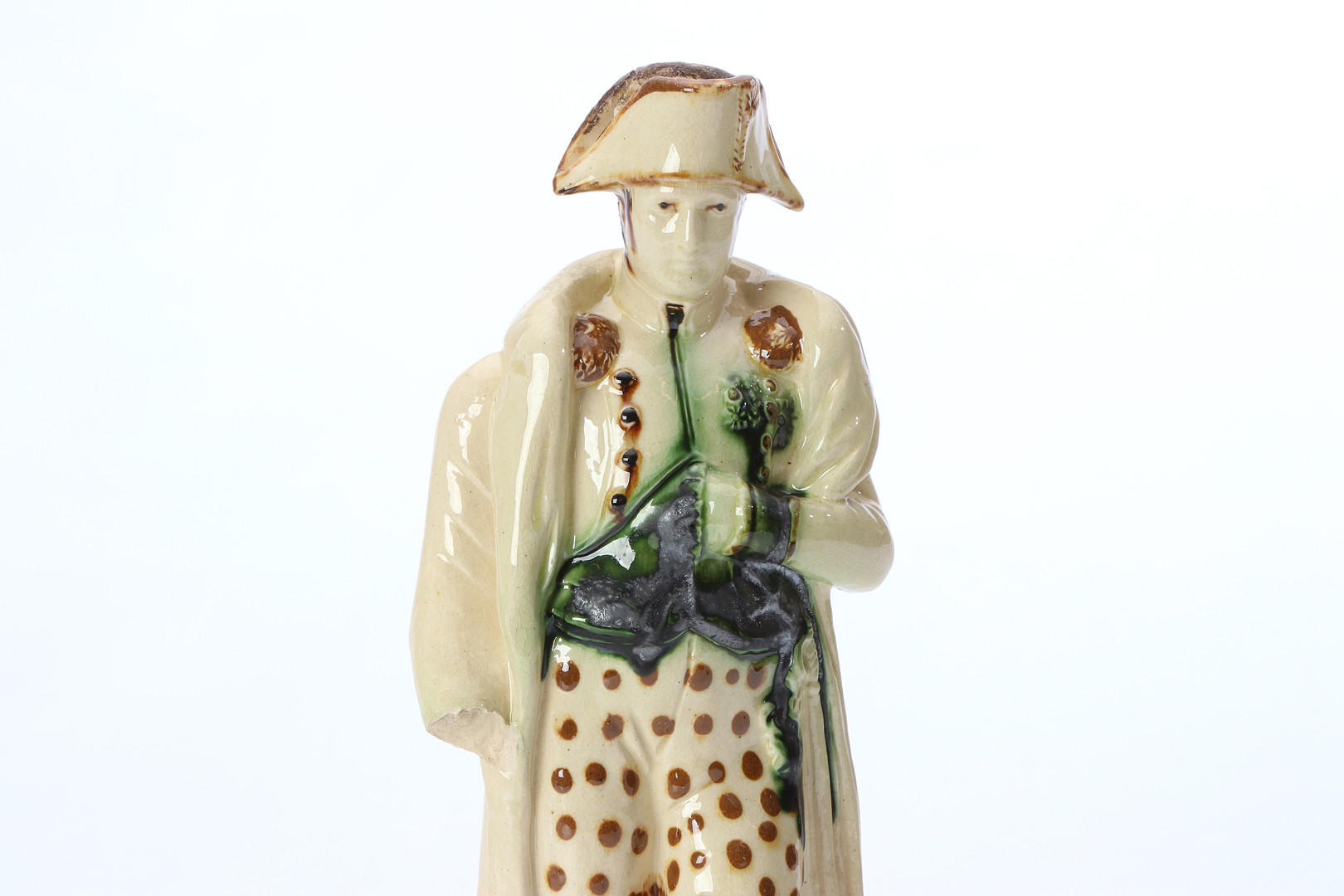 HÖGANÄS, NAPOLEON. Glaserad keramik. 1800-tal.