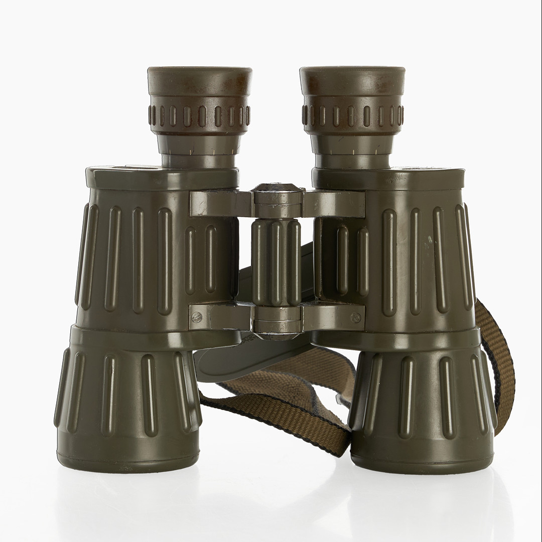 MILITÄR KIKARE, Swarovski-Optik, Tirol, DBL Habicht. Kikare 7x42B, Svenska Försvaret. Märkt med tre kronor.