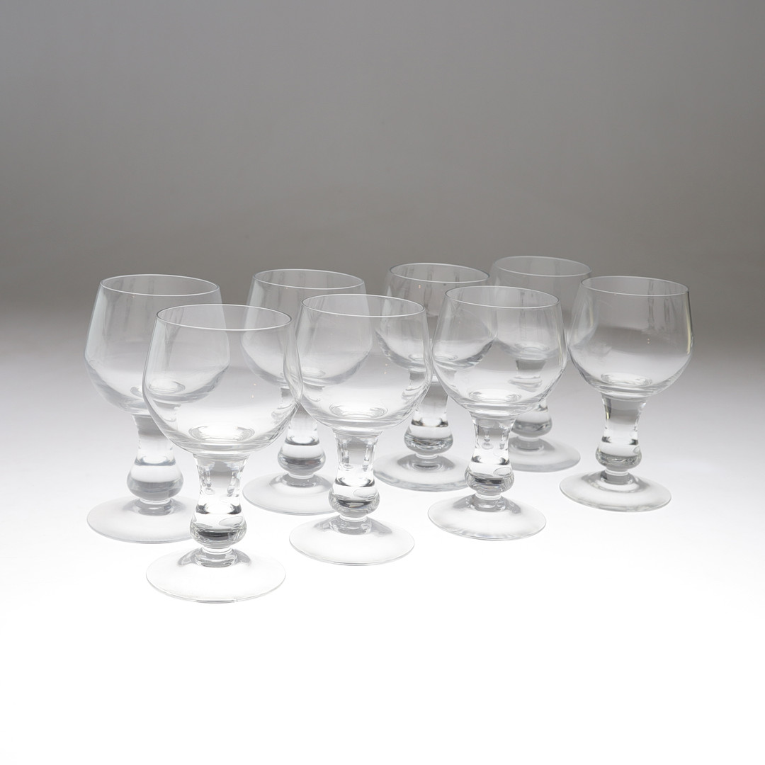 ÖLGLAS, 8 st, möjligen "H40", Erik Höglund, Boda, 1900-talets andra hälft.