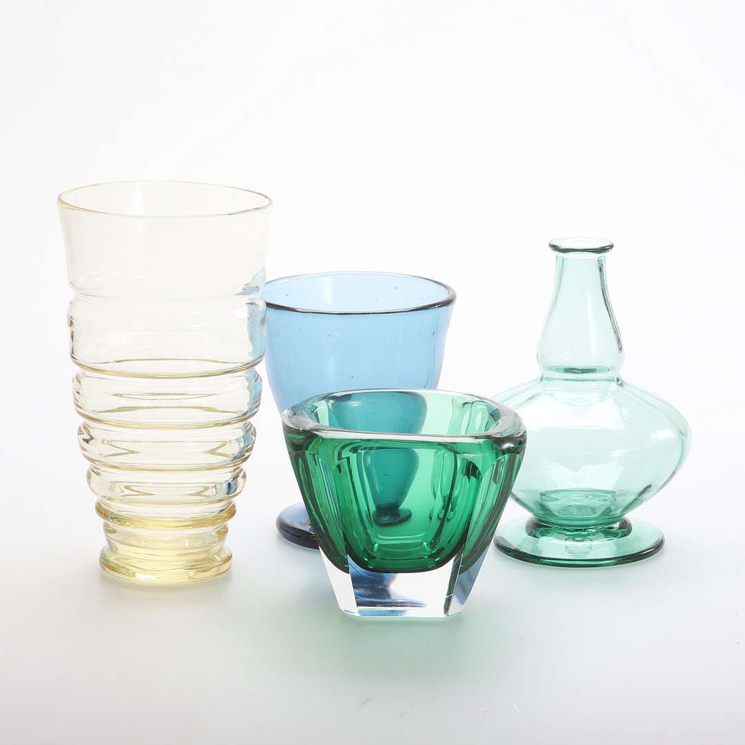 VASER, 4 stycken, glas.