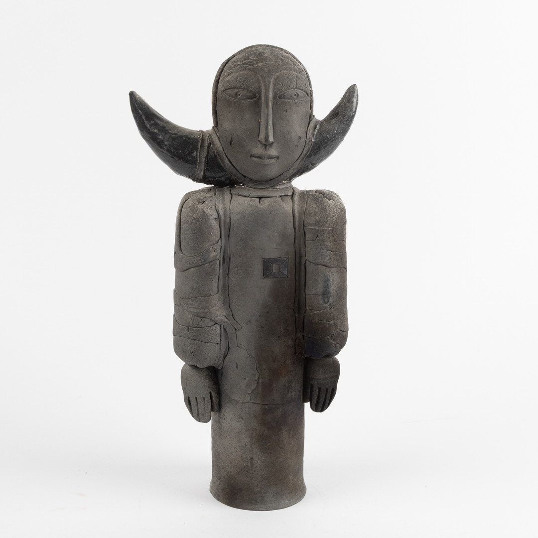 OIDENTIFIERAD KONSTNÄR. Skulptur, keramik, signerad, 1900-tal.
