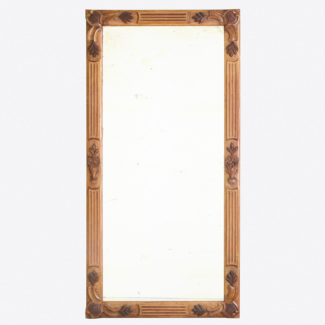SPEGEL, 1800-tal, träskuren dekor.