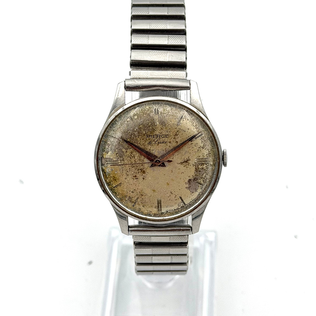 PIERCE DE LUXE, armbandsur, 1950/60-tal, manuell, stål.