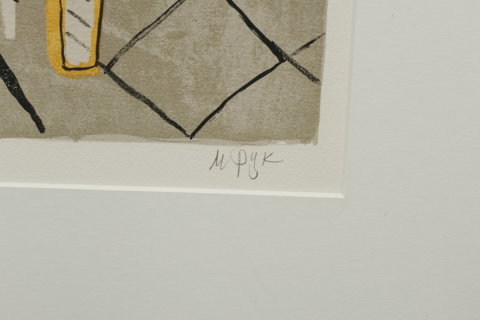 MADELEINE PYK. färglitografi, signerad och numrerad 1698/5000.