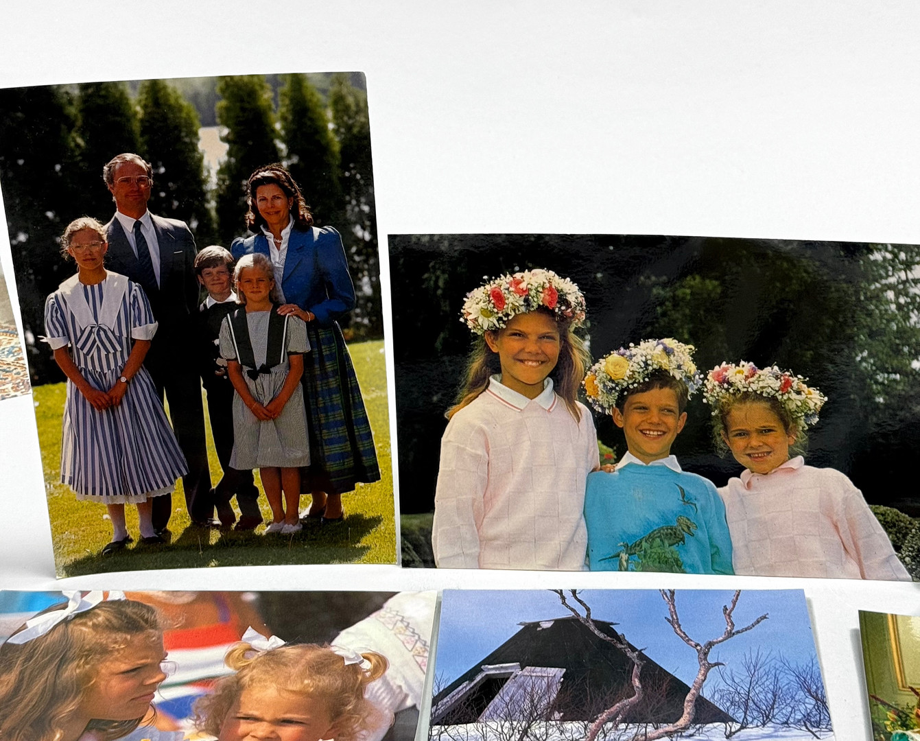 KUNGAFAMILJEN - Äldre oskrivna vykort på kungafamiljen, totalt 15 kort.