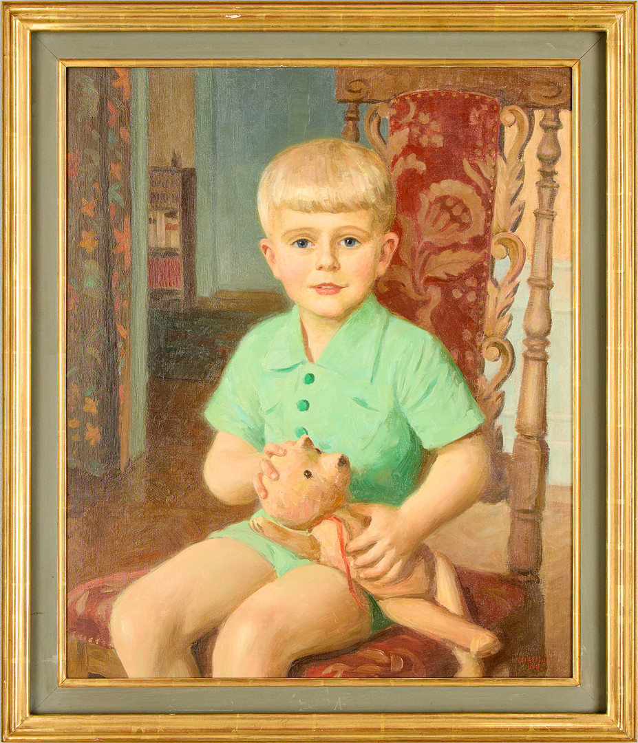 BERNHARD OSCARSSON. Pojke med nalle.