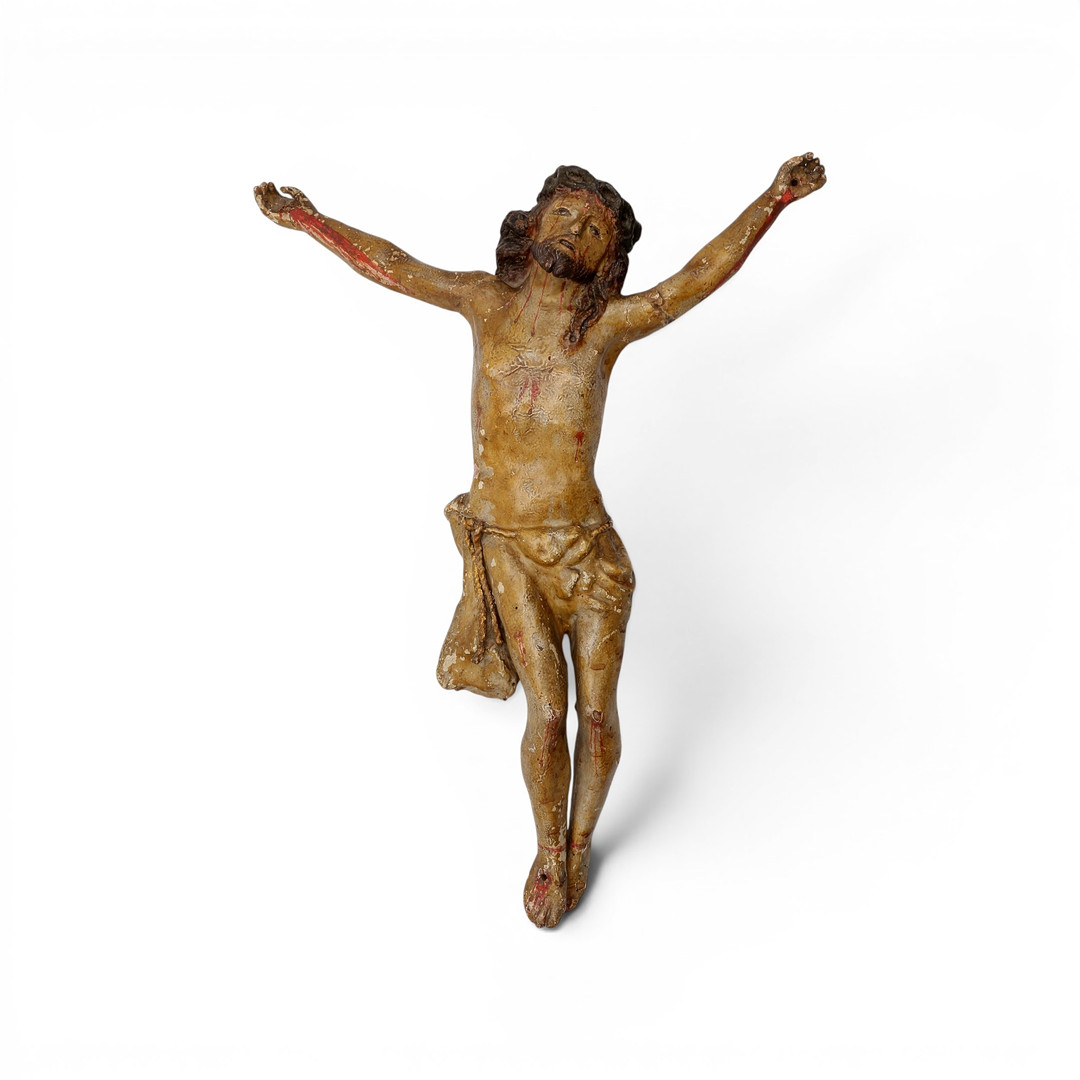 SPANISH SCHOOL, 17TH CENTURY. Crucified Christ.