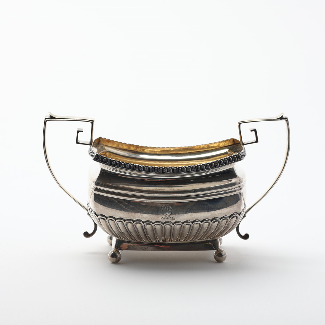 SOCKERSKÅL, silver Alive & George Burrows, London 1825.