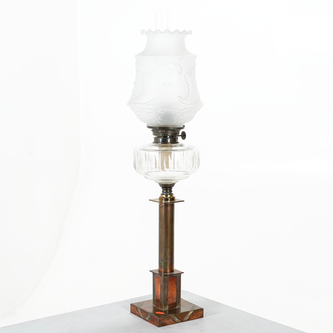 BORDSFOTOGENLAMPA, mässing, 1900-talets första hälft.