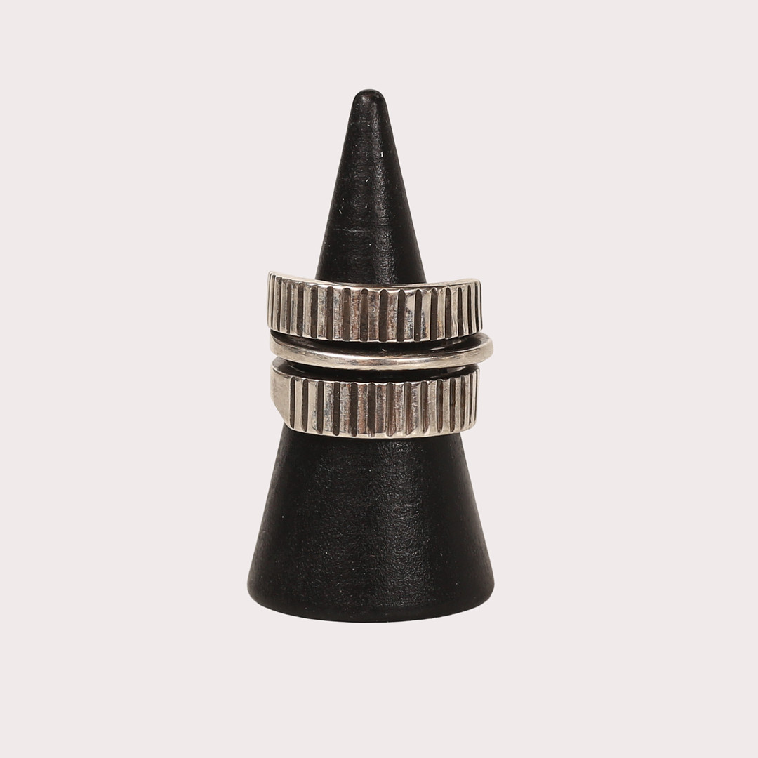 TONE VIGELAND, PLUS studios, "Snake ring", Sterlingsilver, Norge, 1960-tal.